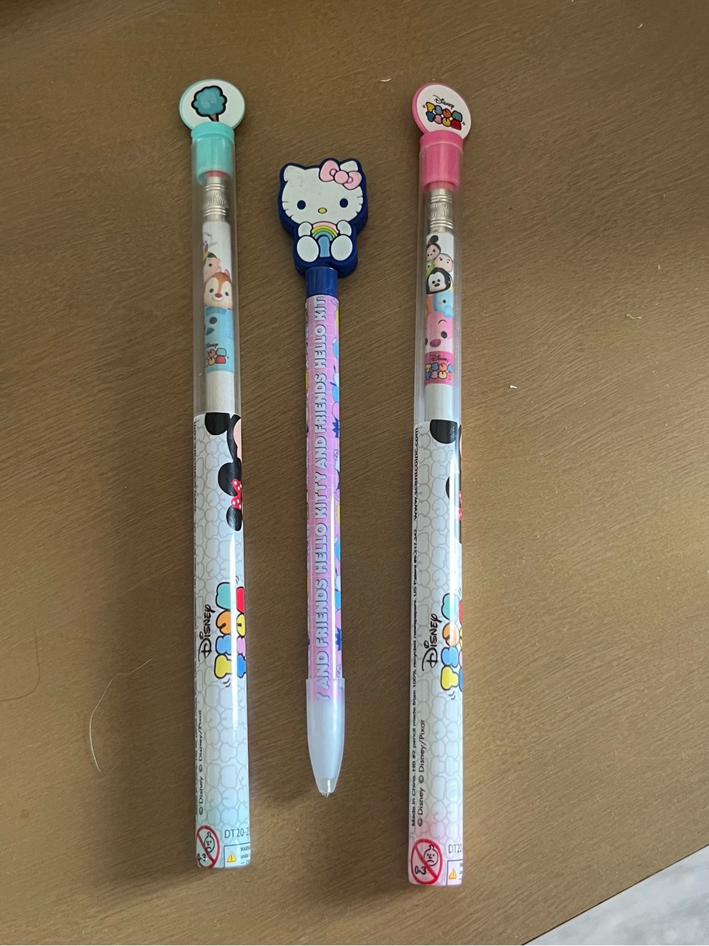 Disney Pencil/Hello Kitty Pen Set(3)
